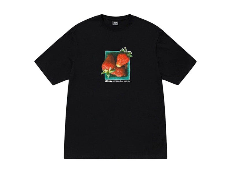 Stussy Berries Tee Black