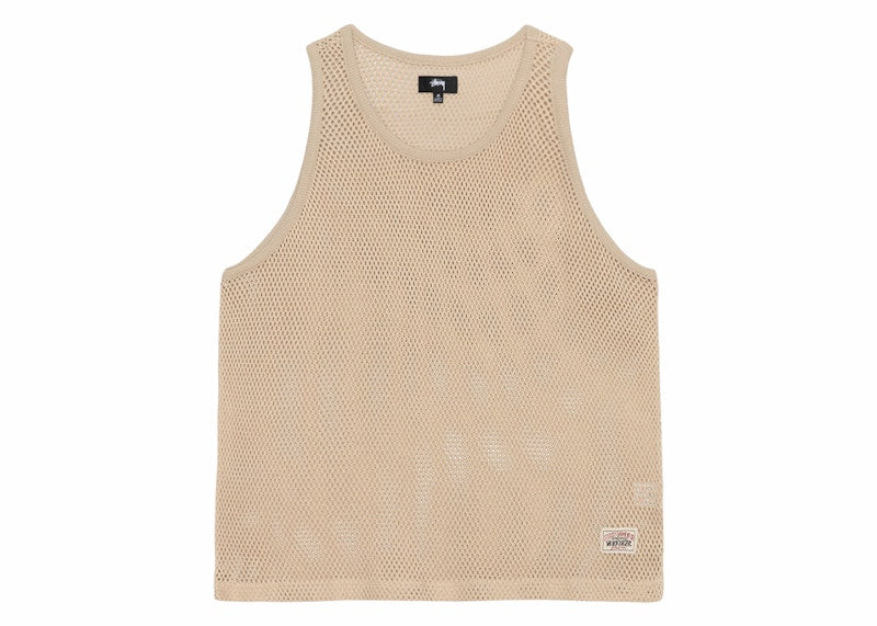 Stussy Big Mesh Tank Natural