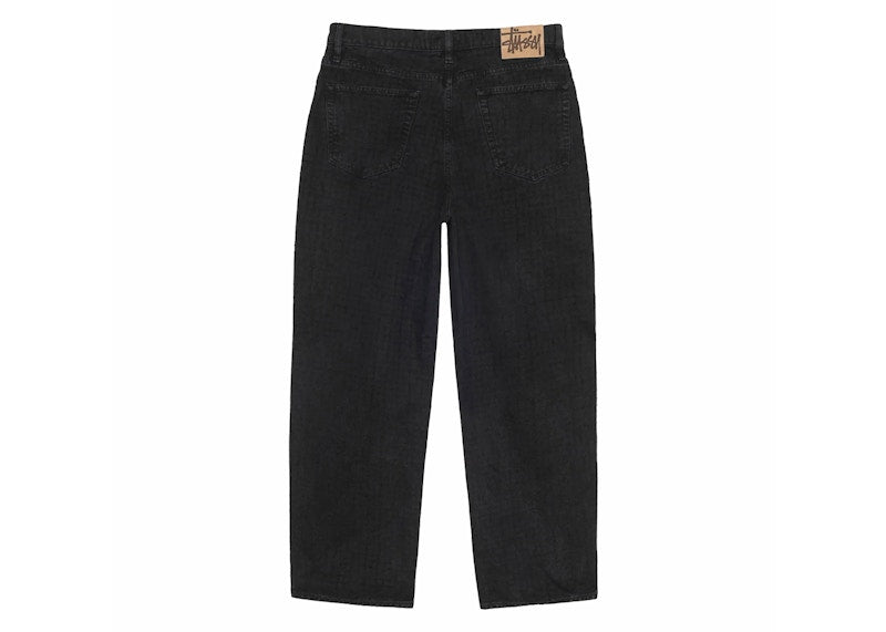 Stussy Big Ol' Needlepunch Canvas Jean Black