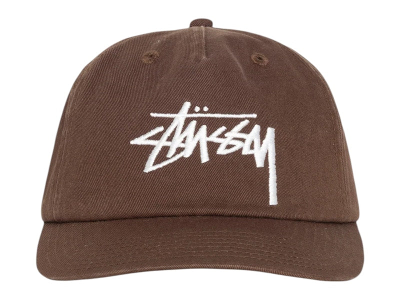 Stussy Big Stock Mid Depth Cap Chocolate