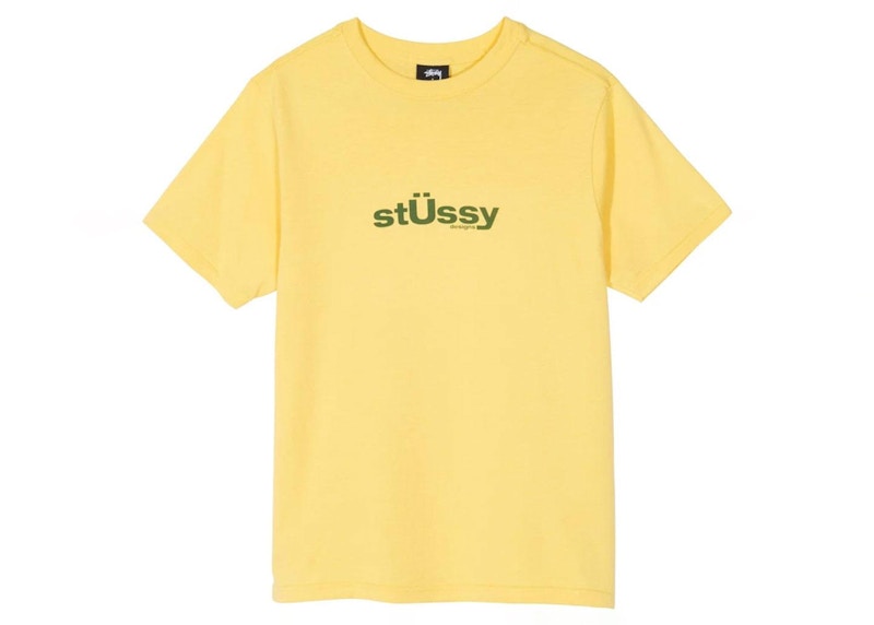 Stussy Big U Tee Yellow