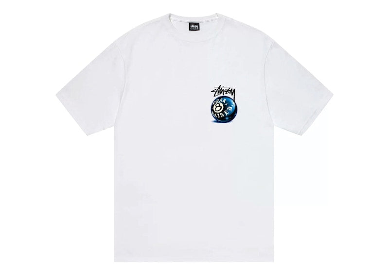 Stussy Born X Raised 8 Ball Tee White