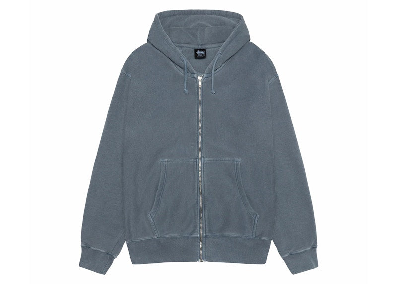 Stussy Buana Pigment Dyed Zip Hoodie Navy
