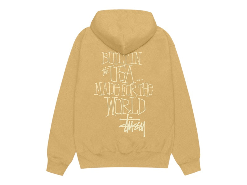 Stussy Built In USA Hoodie Curry