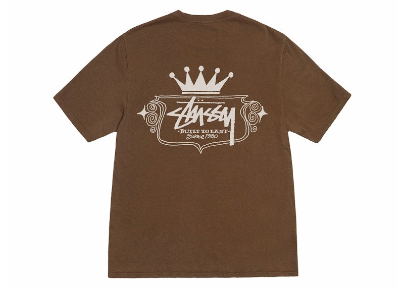Stussy Built To Last Pigment Dyed Tee Brown