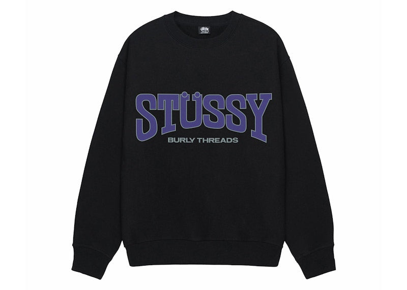 Stussy Burly Threads Crew Black