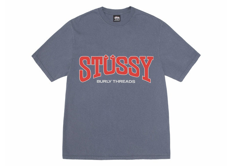 Stussy Burly Threads Pigment Dyed Tee Indigo