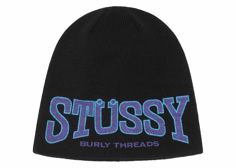 Stussy Burly Threads Skullcap Black