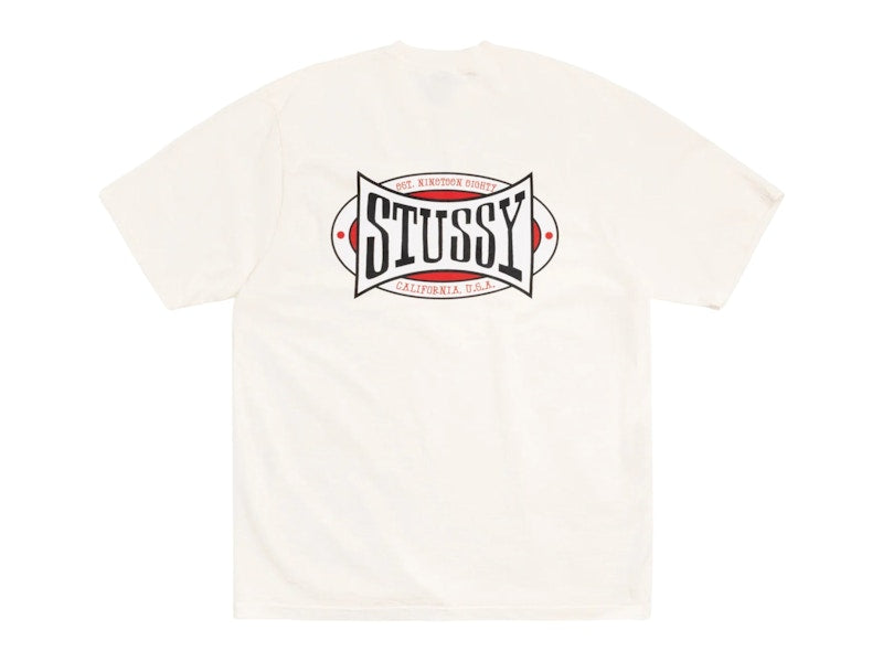 Stussy Champion Oval Pigment Dyed Tee Natural