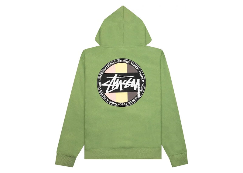 Stussy Classic Dot Hoodie Moss