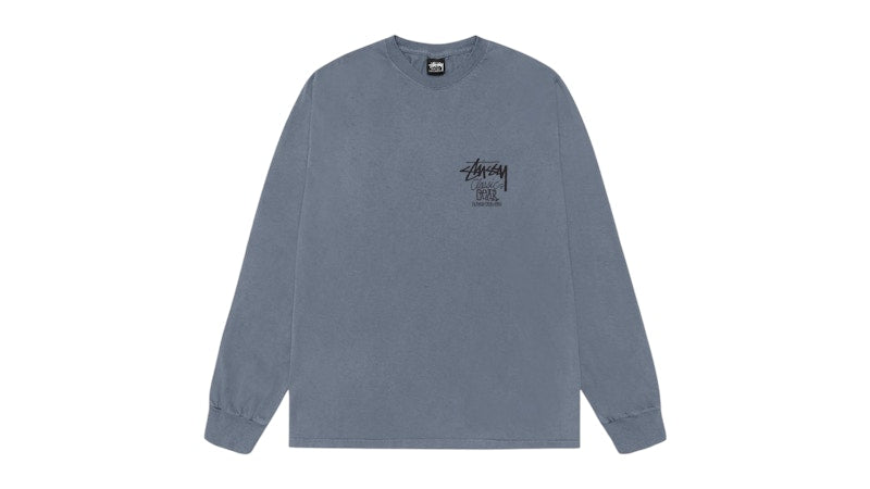 Stussy Classic Gear L/S Pigment Dyed Tee Navy
