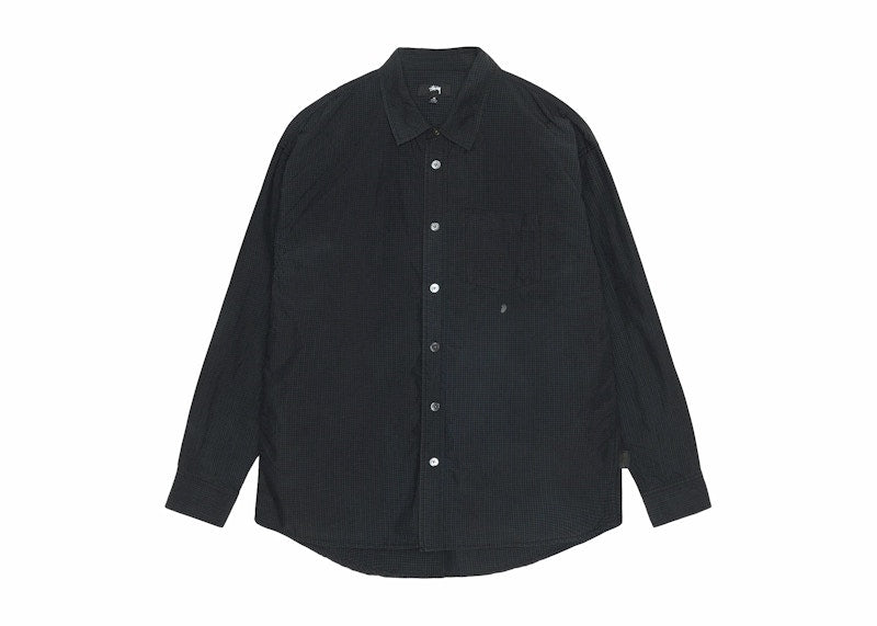 Stussy Classic L/S Sprayed Shirt Blue