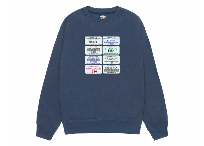 Stussy Codes Crew Navy