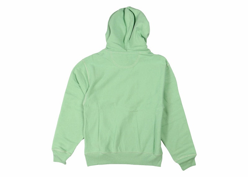 Stussy Contrast Stitch Label Hoodie Zephyr Green