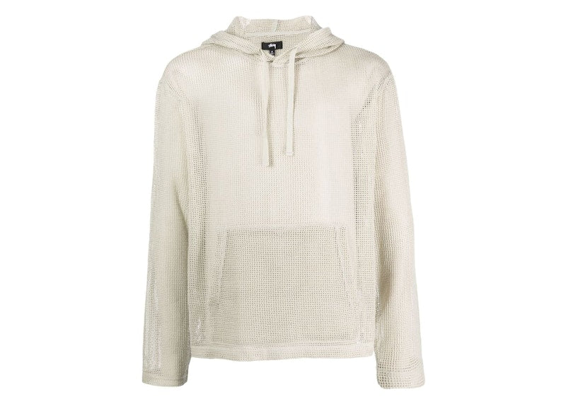 Stussy Cotton Mesh Hoodie Bone