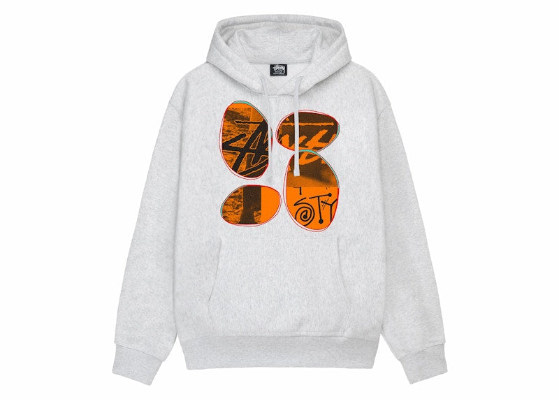 Stussy David Carson Vespa Hoodie Ash Heather