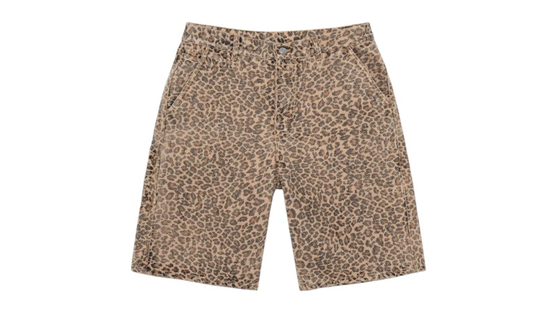 Stussy Denim Work Short Leopard