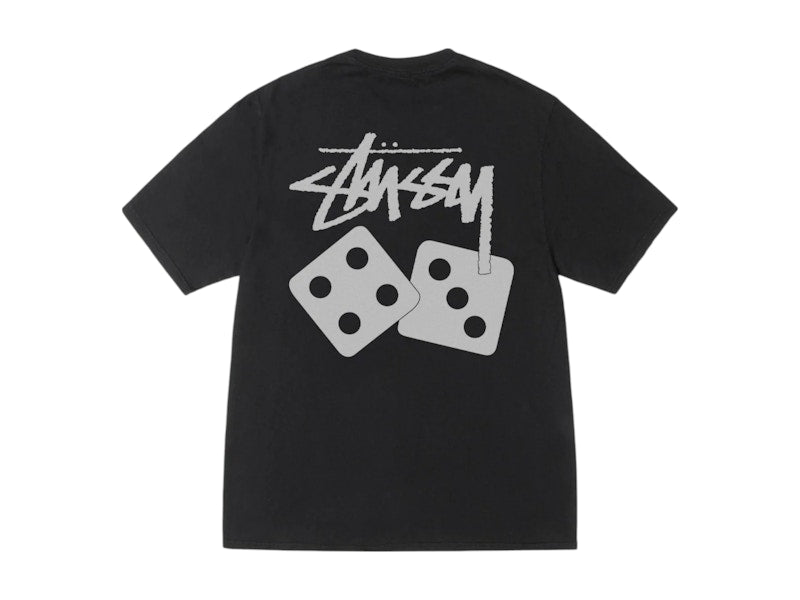 Stussy Dice Pigment Dyed Tee Black