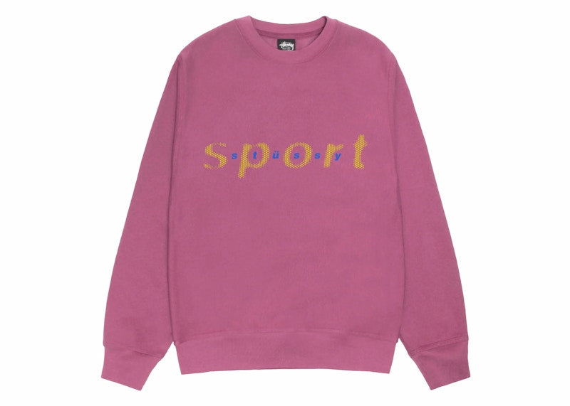 Stussy Dot Sport Crew Berry