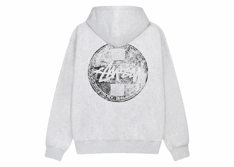 Stussy Dot Stamp Hoodie Ash Heather