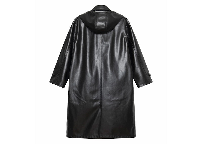 Stussy Double Breasted Trench Coat Black