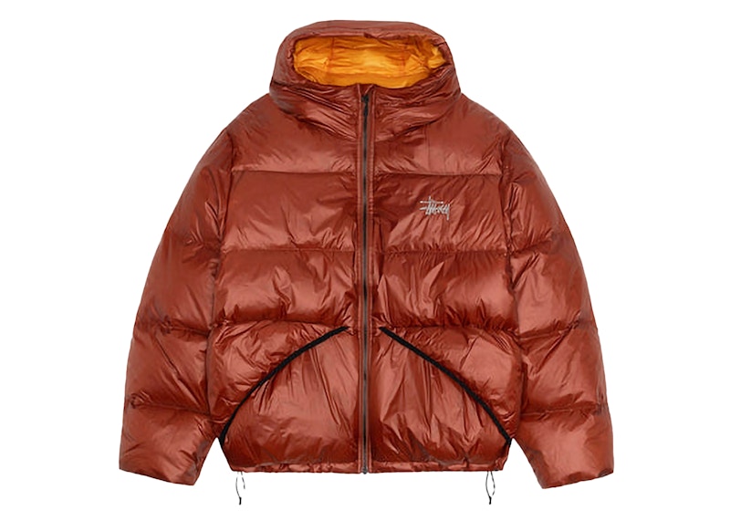 Stussy Down Micro Ripstop Parka Brick