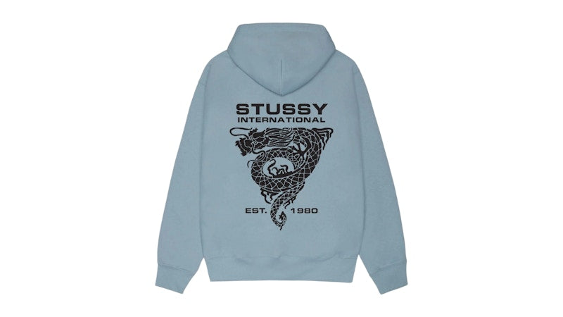 Stussy Dragon Hoodie Slate
