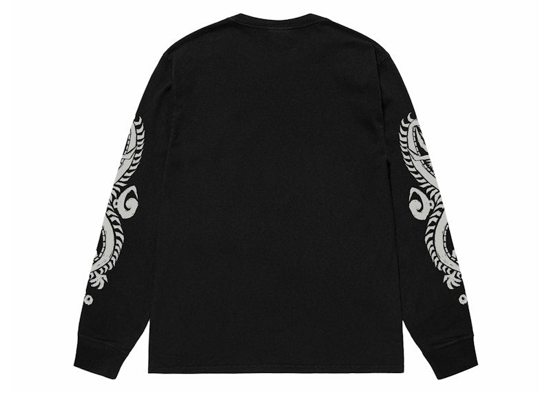 Stussy Dragons Pigment Dyed L/S Tee Natural