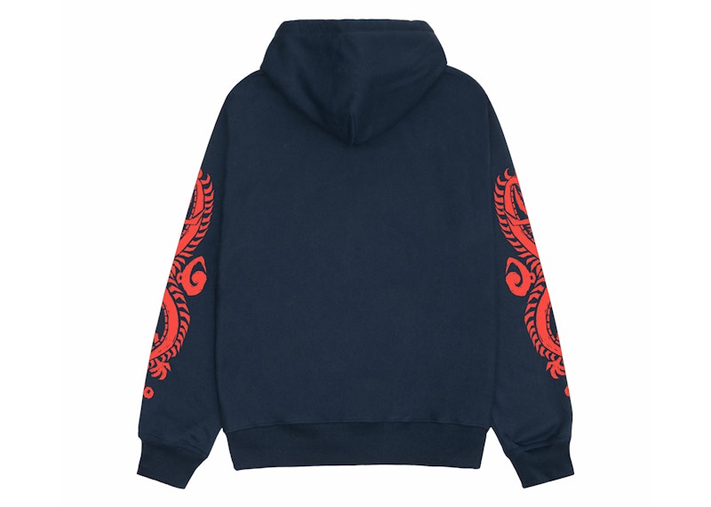 Stussy Dragons Zip Hoodie Fog