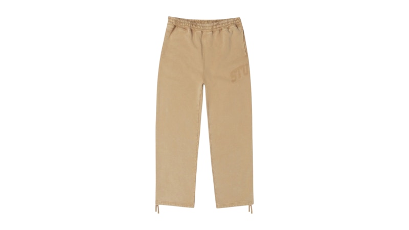 Stussy Faded Graphic Fleece Pant Washed Beige