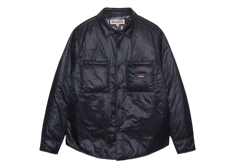Stussy Fatigue Overshirt Nylon Jacket Black