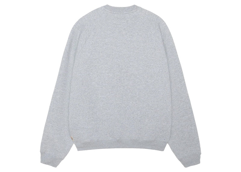 Stussy Fleece Raglan Crew Grey Heather