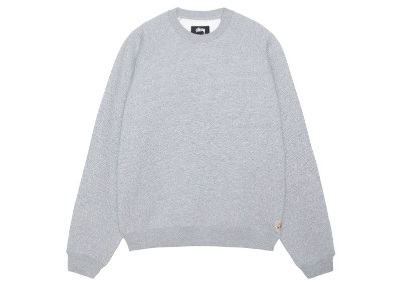 Stussy Fleece Raglan Crew Grey Heather