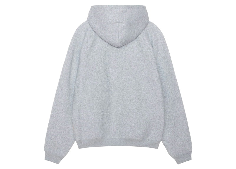 Stussy Fleece Raglan Hoodie Grey Heather
