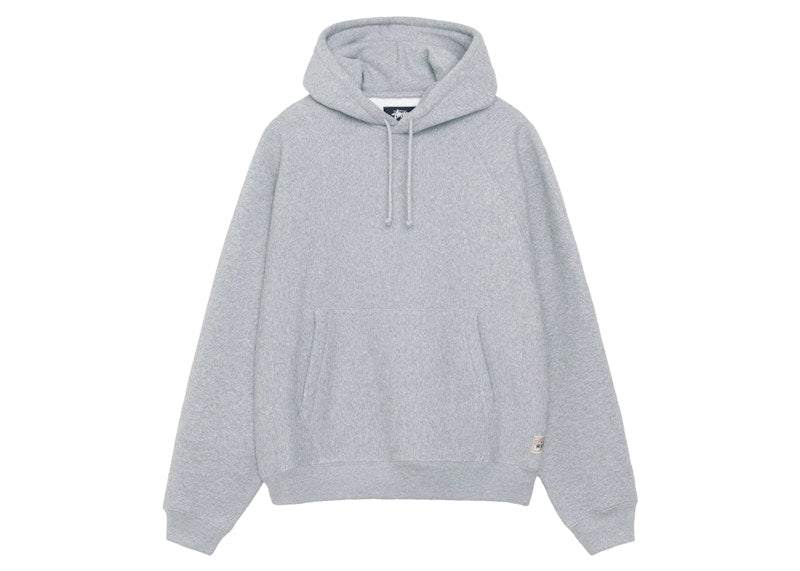 Stussy Fleece Raglan Hoodie Grey Heather