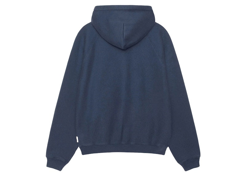 Stussy Fleece Raglan Hoodie Navy