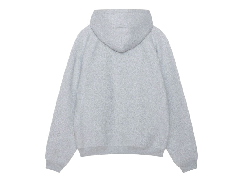 Stussy Fleece Raglan Zip Hoodie Grey Heather