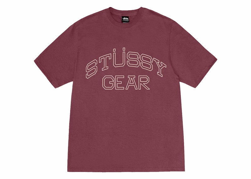 Stussy Gear Tee Oxblood