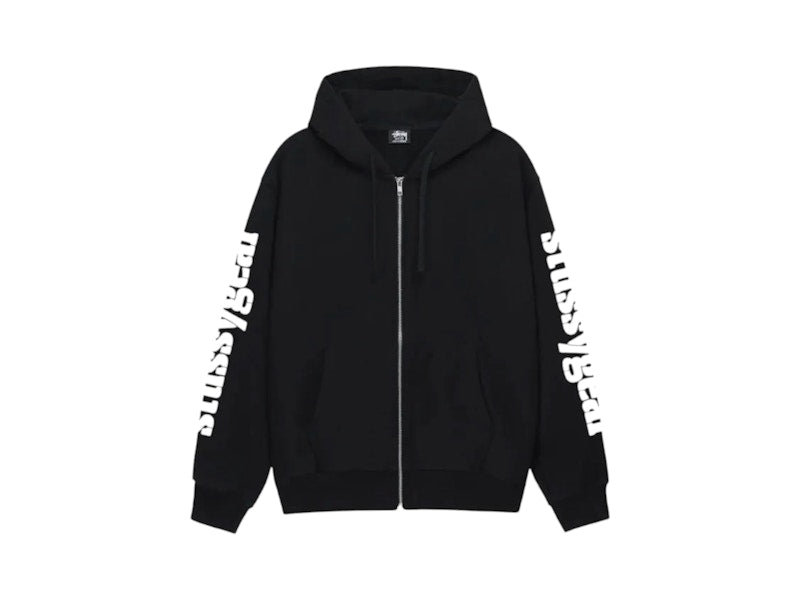 Stussy Gear Zip Hoodie Black