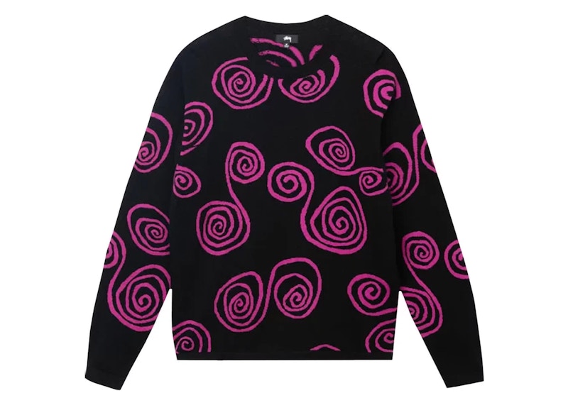 Stussy Hand Drawn S Sweater Black