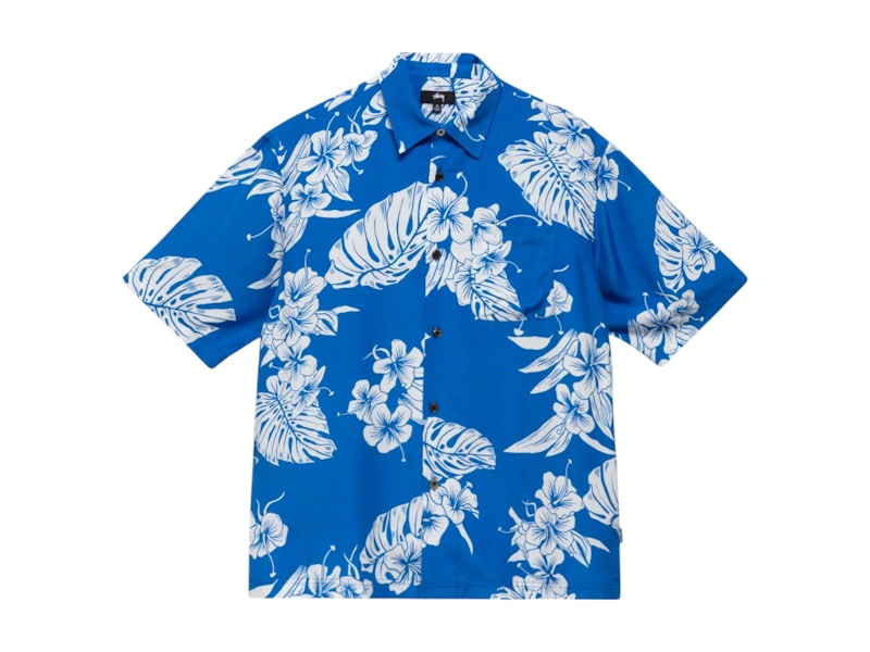 Stussy Hawaiian S/S Shirt Blue