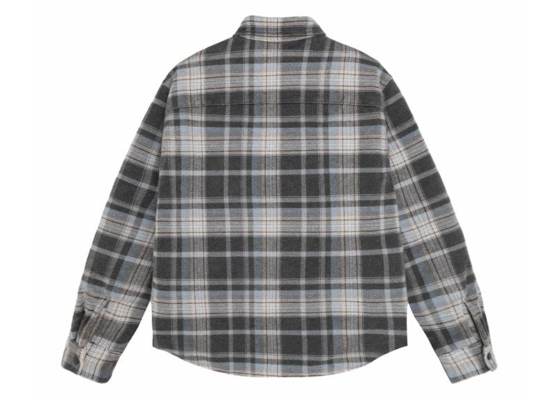Stussy Heavy Washed Plaid Shirt Blue