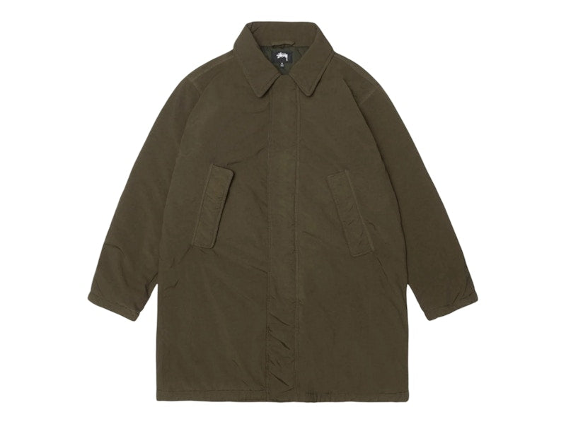Stussy Insulated Long Coat Forest Green