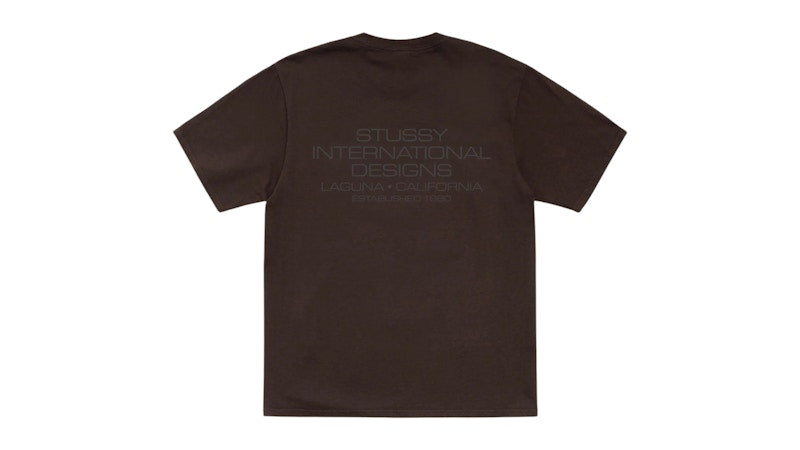 Stussy International Design Pigment Dyed Tee Brown