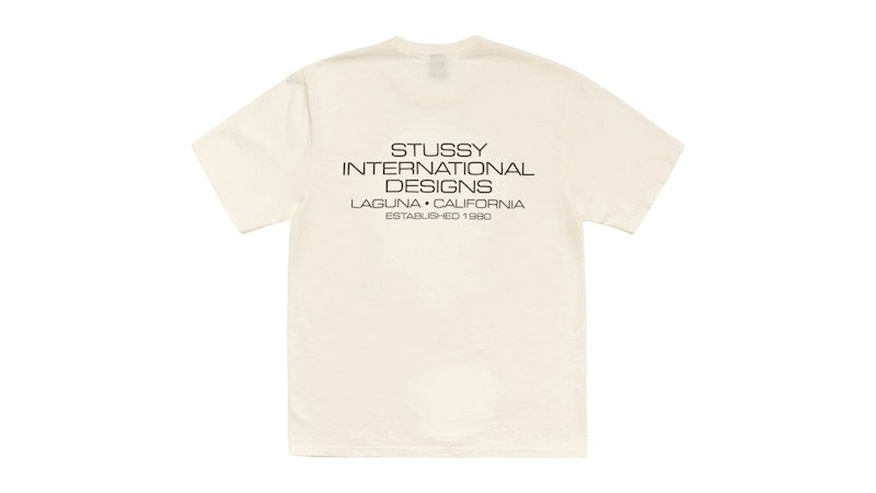 Stussy International Design Pigment Dyed Tee Ivory