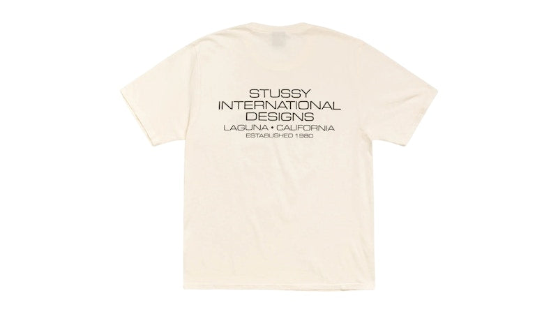 Stussy International Design Pigment Dyed Tee Natural