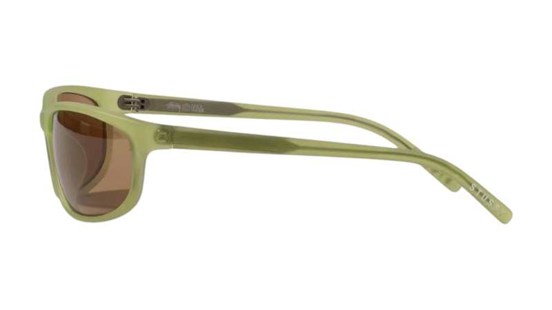Stussy Julian Sunglasses Frost Lime/Brown Lens