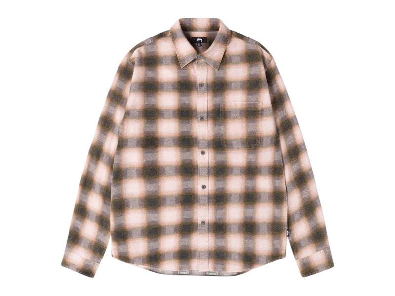 Stussy June Plaid Shirt Rose