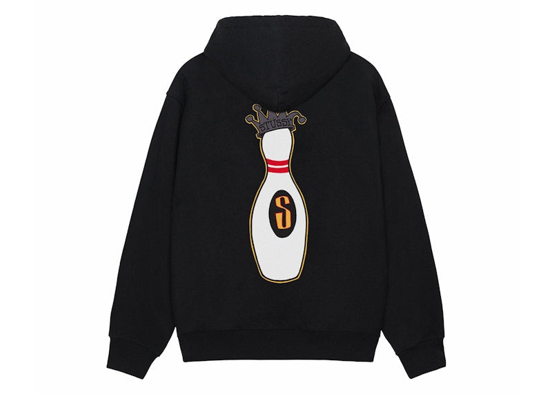 Stussy Kingpin Zip Hoodie Black