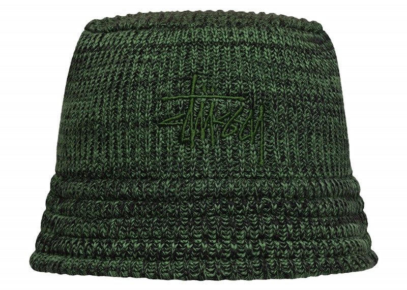 Stussy Knit Bucket Hat Green
